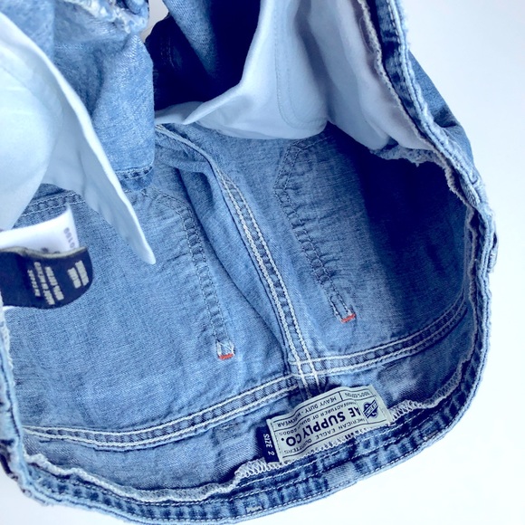 American Eagle Distressed Shorts Blue Size 2 Women - Picture 4 of 12